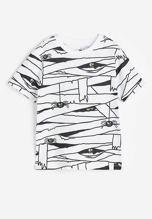 H&M - Printed ~T-shirt - white