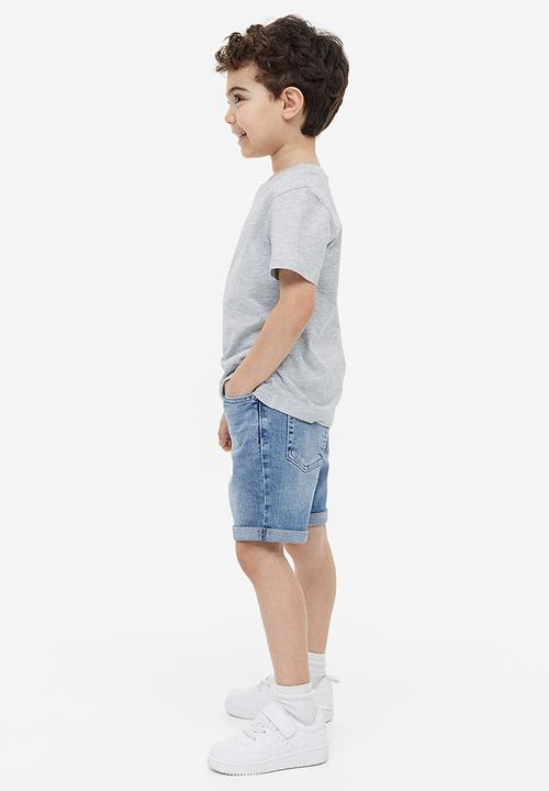 H&M - Relaxed fit denim shorts - light denim blue