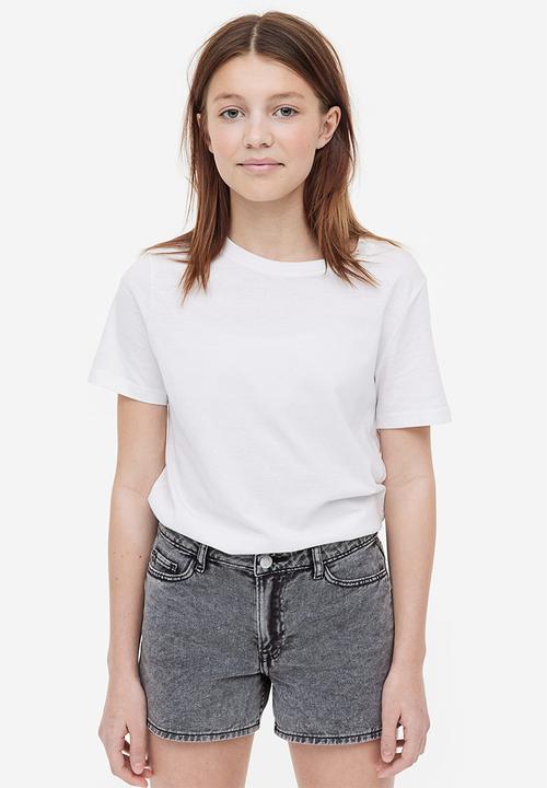 H&M - Relaxed fit high shorts - black