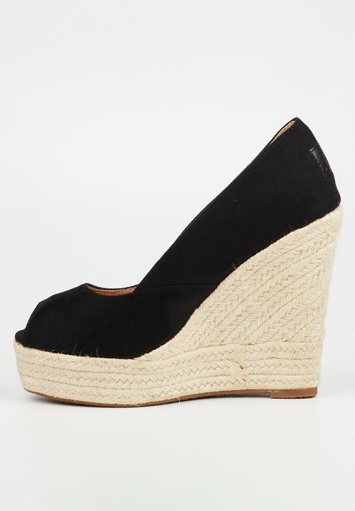 Miss Black - Moniker 5 wedge heel - black