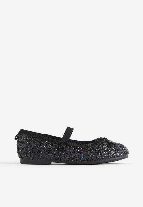 H&M - Appliquéd ballet pumps - black