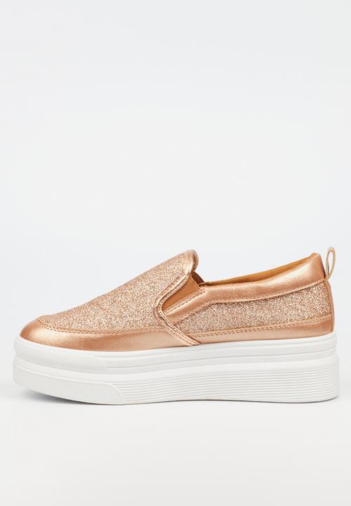 Miss Black - Swish 1 flatform - rose gold