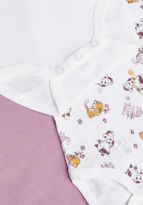 Name It - Nbfbody 3 pack short sleeve cat - valerian