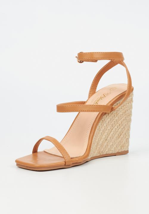Miss Black - Tania 1 wedge heel - tan