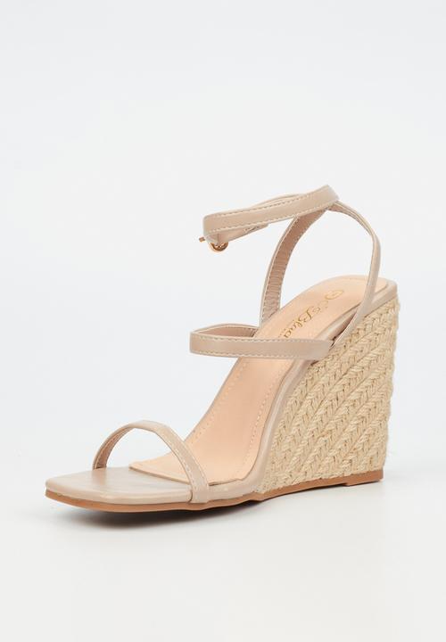 Miss Black - Tania 1 wedge heel - taupe