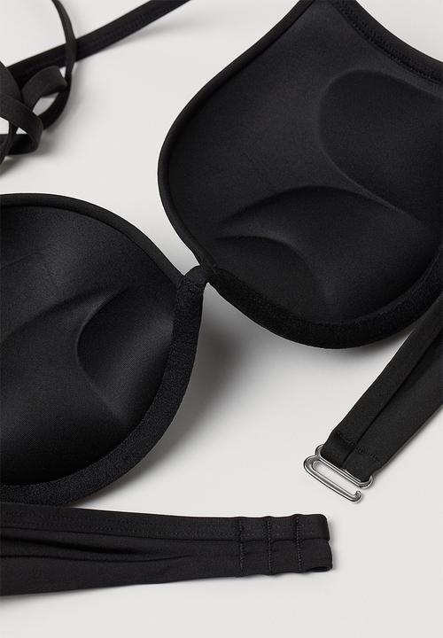 H&M - Super push-up bikini top - black