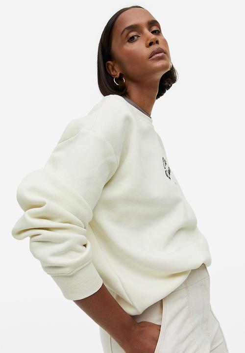 H&M - Crew-neck sweatshirt - cream