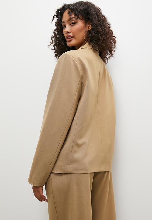 Superbalist - Co-ord double breasted blazer - tan