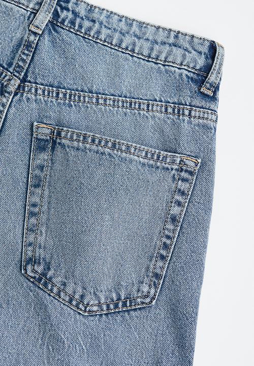 H&M - 90s baggy high jeans - light denim blue