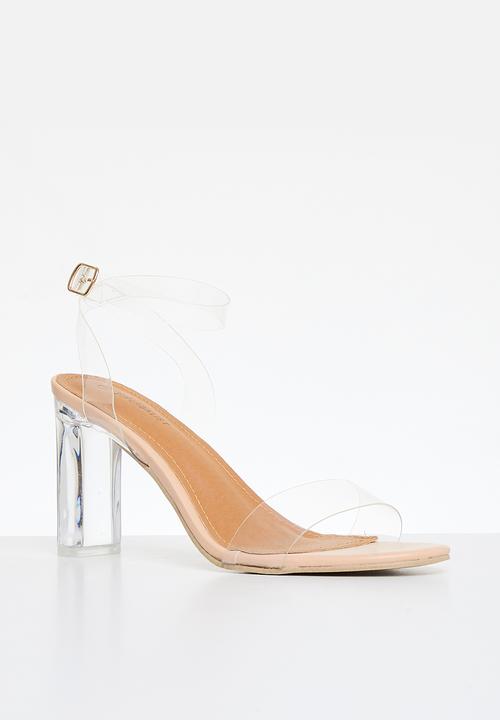 Superbalist - Aurora perspex heel - beige