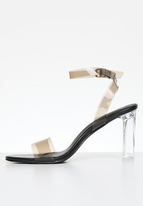 Superbalist - Aurora perspex heel - black