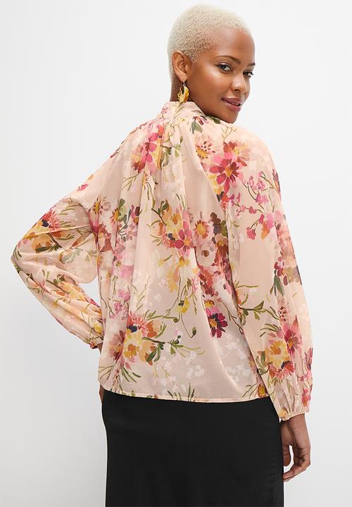 MILLA - Soft peasant blouse - multi