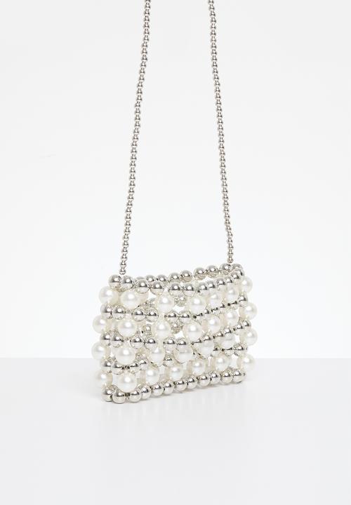 MILLA - Scout crossbody bag - silver & cream