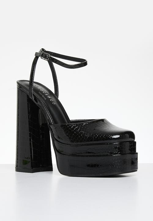 Rock & Co - Sachi 9 platform heel - black