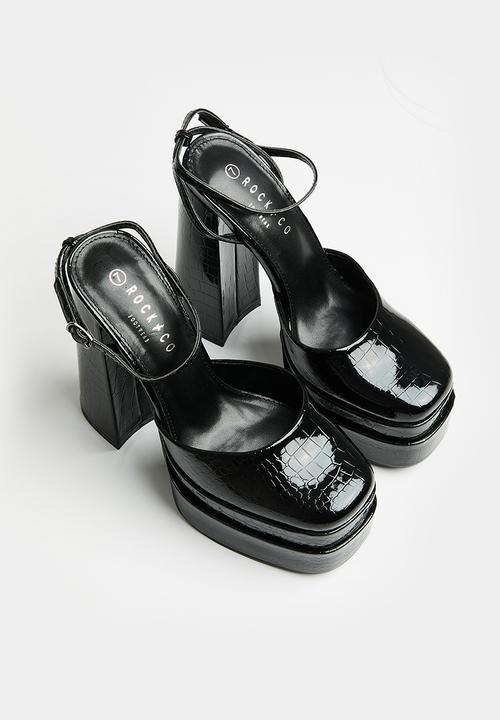 Rock & Co - Sachi 9 platform heel - black