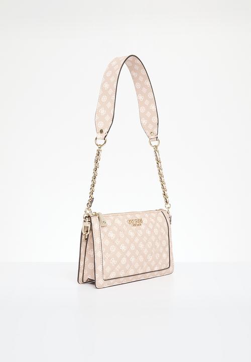 GUESS - Abey mini shoulder bag - light rose logo