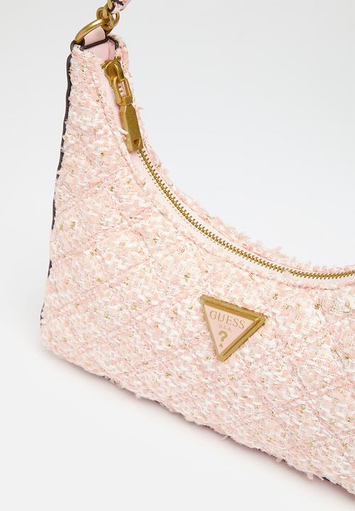 GUESS - Giully top zip shoulder bag - pale rose