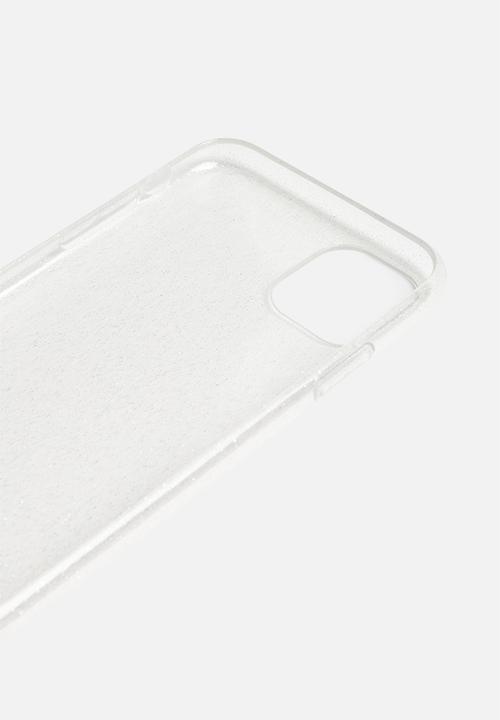 H&M - Glittery iphone 11 case - transparent glitter