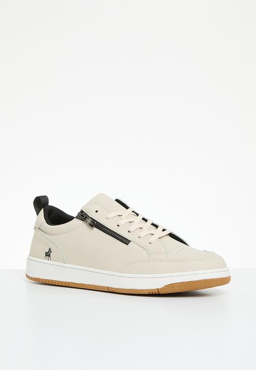 POLO - Zip sneaker - stone 