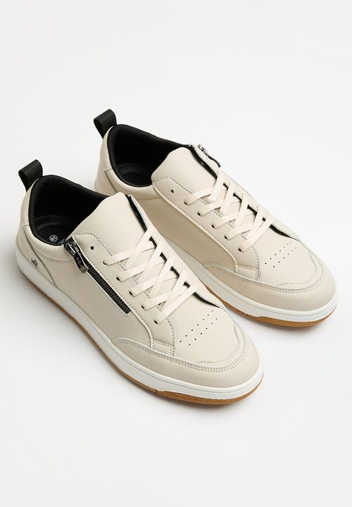 POLO - Zip sneaker - stone 