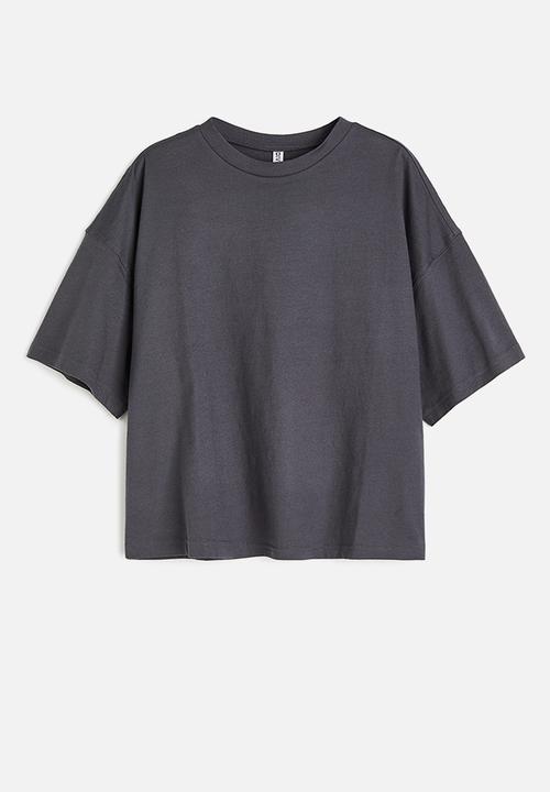 H&M - Oversized t-shirt - dark grey