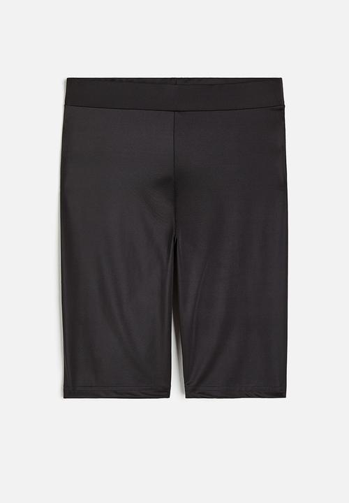 H&M - Ribbed biker shorts - black