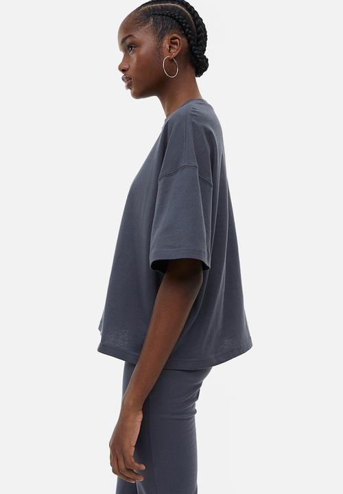 H&M - Oversized t-shirt - dark grey