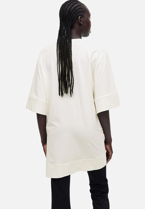 H&M - Oversized knot-detail top - white