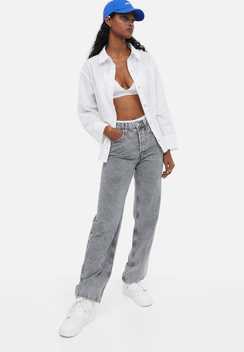 H&M - Linen-blend shirt - white