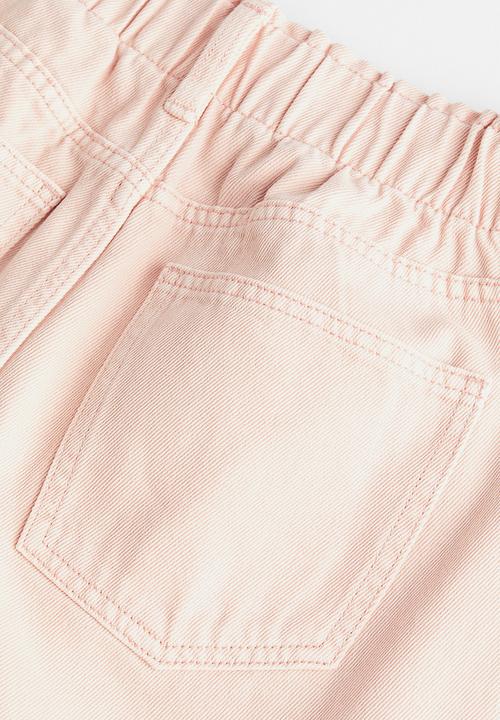 H&M - High waist twill trousers - light pink