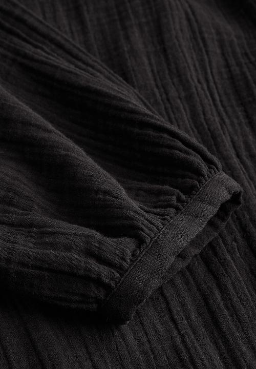 H&M - Double weave tunic dress - black