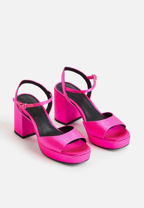 H&M - Platform sandals - bright pink