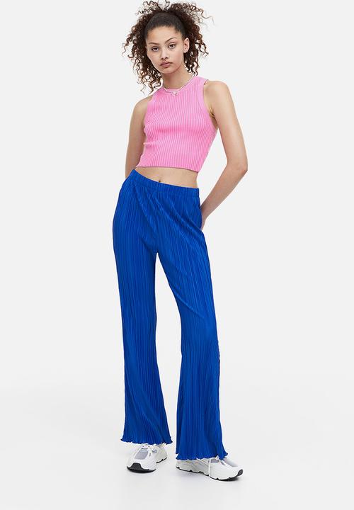H&M - Flared leggings - bright blue 