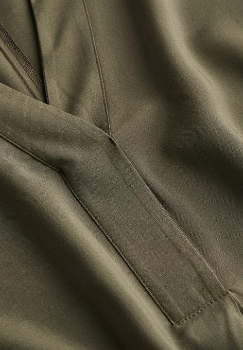 H&M - V-neck tunic - dark khaki green