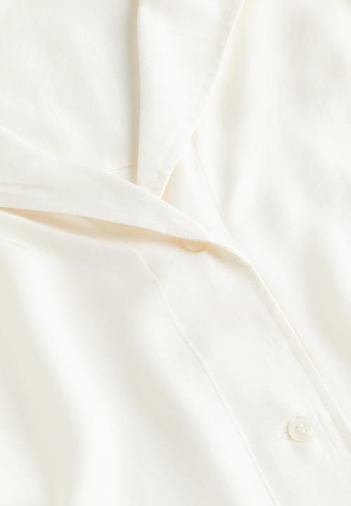 H&M - Boxy viscose blouse - white