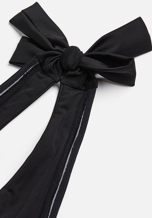 H&M - High-leg halterneck swimsuit - black