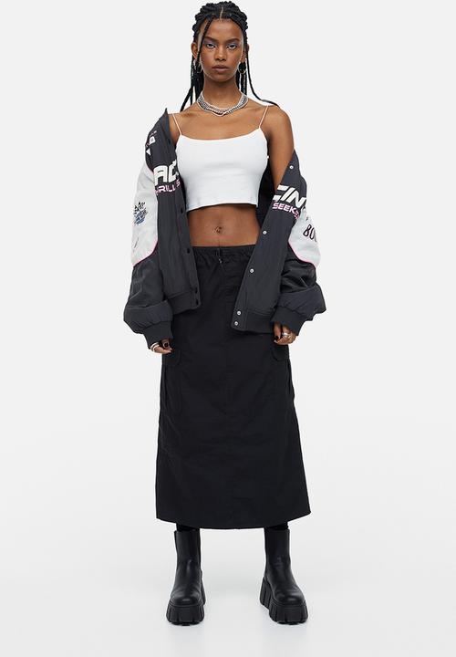 H&M - Cropped strappy top - white