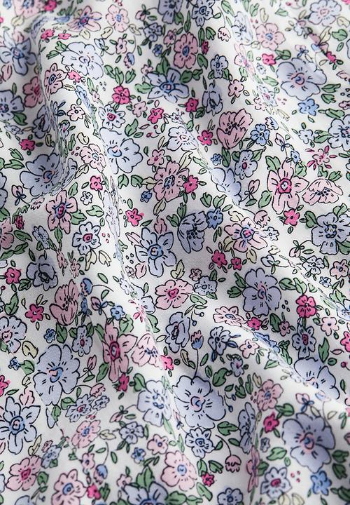 H&M - Drawstring detail dress - white floral