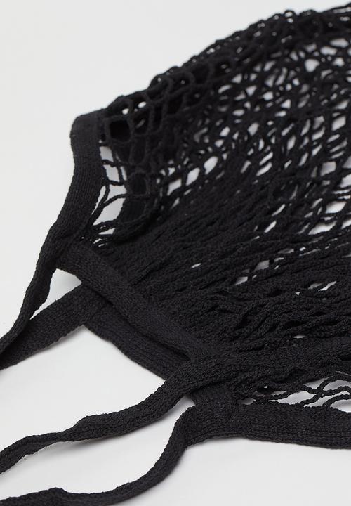 H&M - Cotton net bag - black