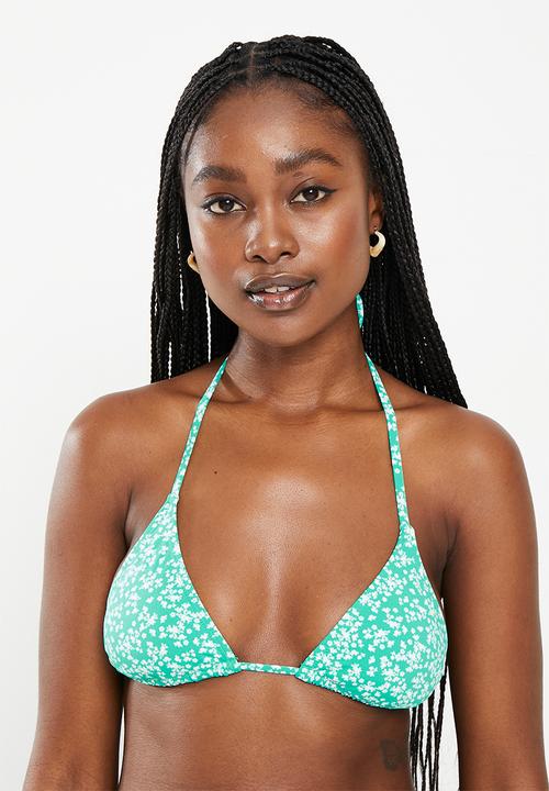 Cotton On - Slider triangle bikini top - capri ditsy floral