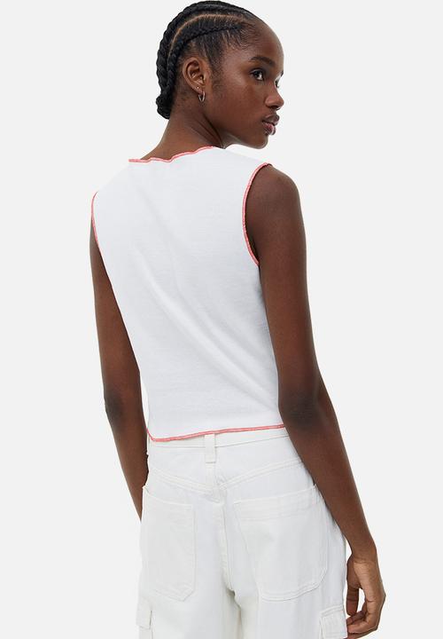 H&M - Printed vest top - multi,white