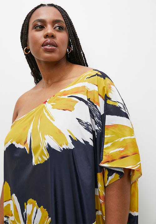 VELVET - Asym kaftan dress - multi