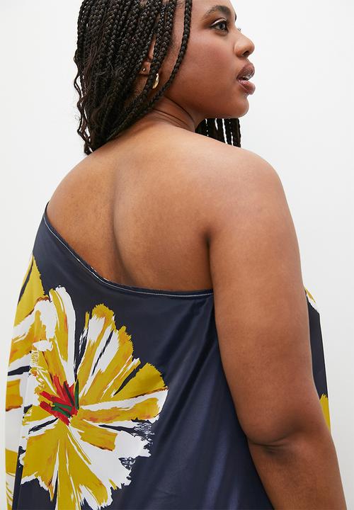 VELVET - Asym kaftan dress - multi