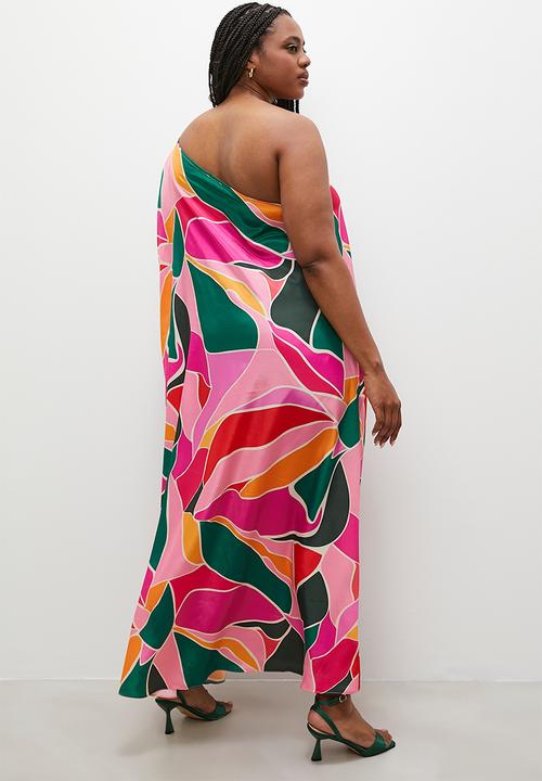 VELVET - Asym kaftan dress - multi