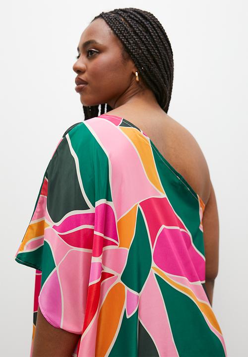 VELVET - Asym kaftan dress - multi