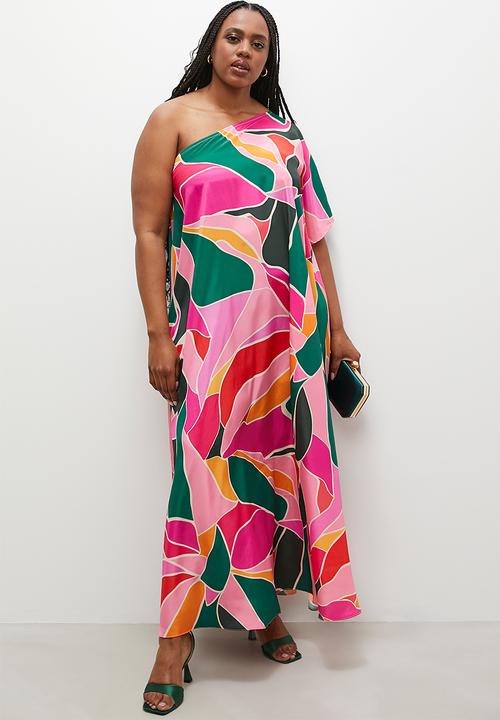 VELVET - Asym kaftan dress - multi