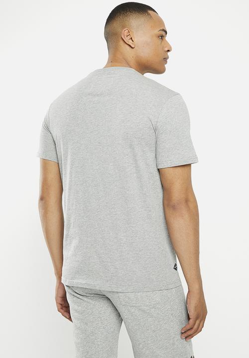 Aca Joe - Mens aca joe hd logo print crew tee - grey melange