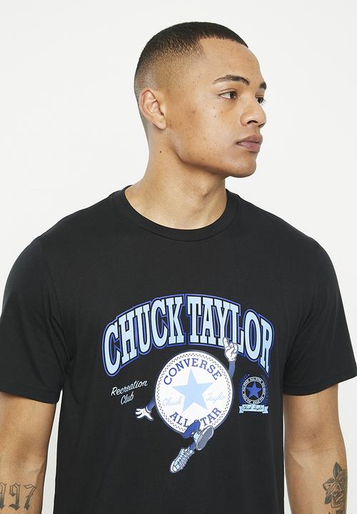 Converse - Chucks retro collegiate graphic T-shirt - black
