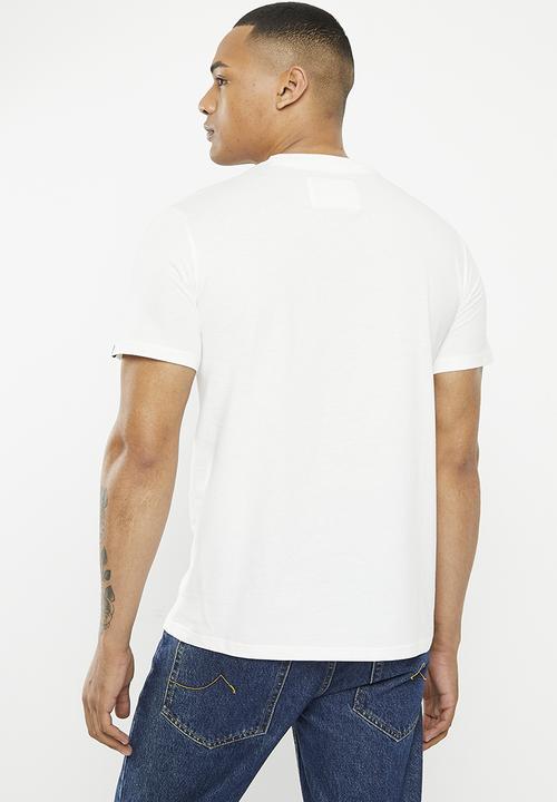 Aca Joe - Mens aca joe hd logo print crew tee - snow white