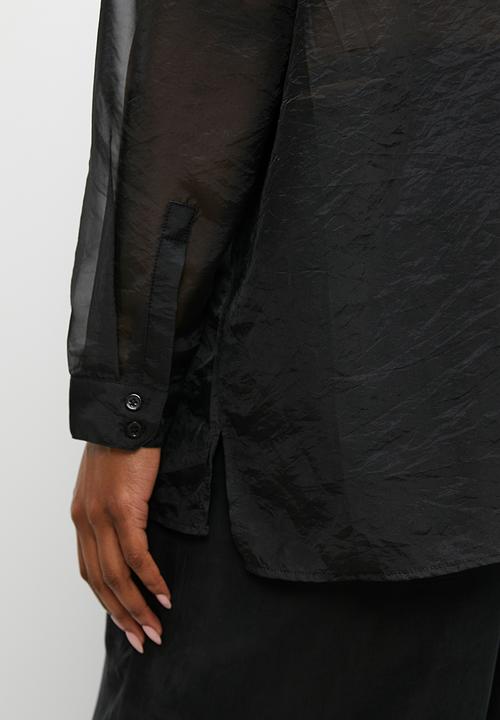 Superbalist - Sheer shirt - black